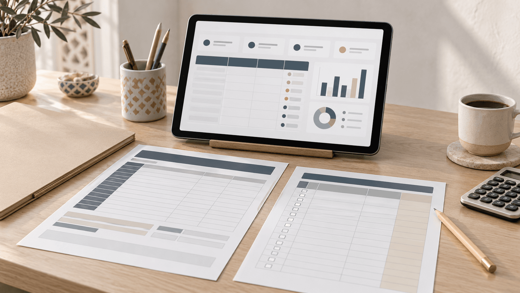 Bureau et outils de gestion hôtelière